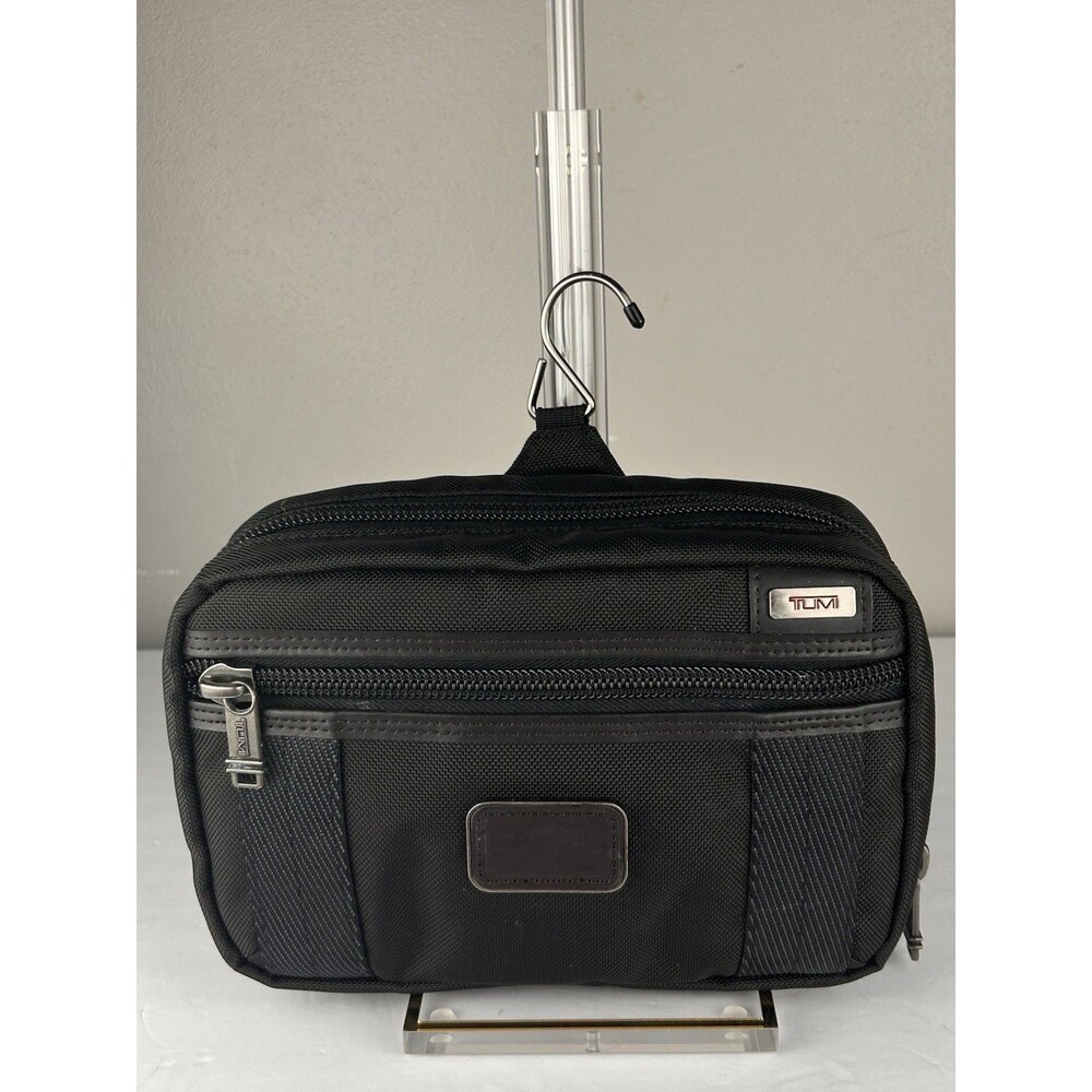 Tumi Alpha Bravo Black Nylon Hanging Travel Toiletry Kit